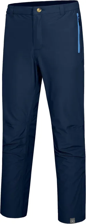Little Donkey Andy Men's Waterproof Lightweight Rain Pants Breathable Windproof Hiking Golf Fishing Pants