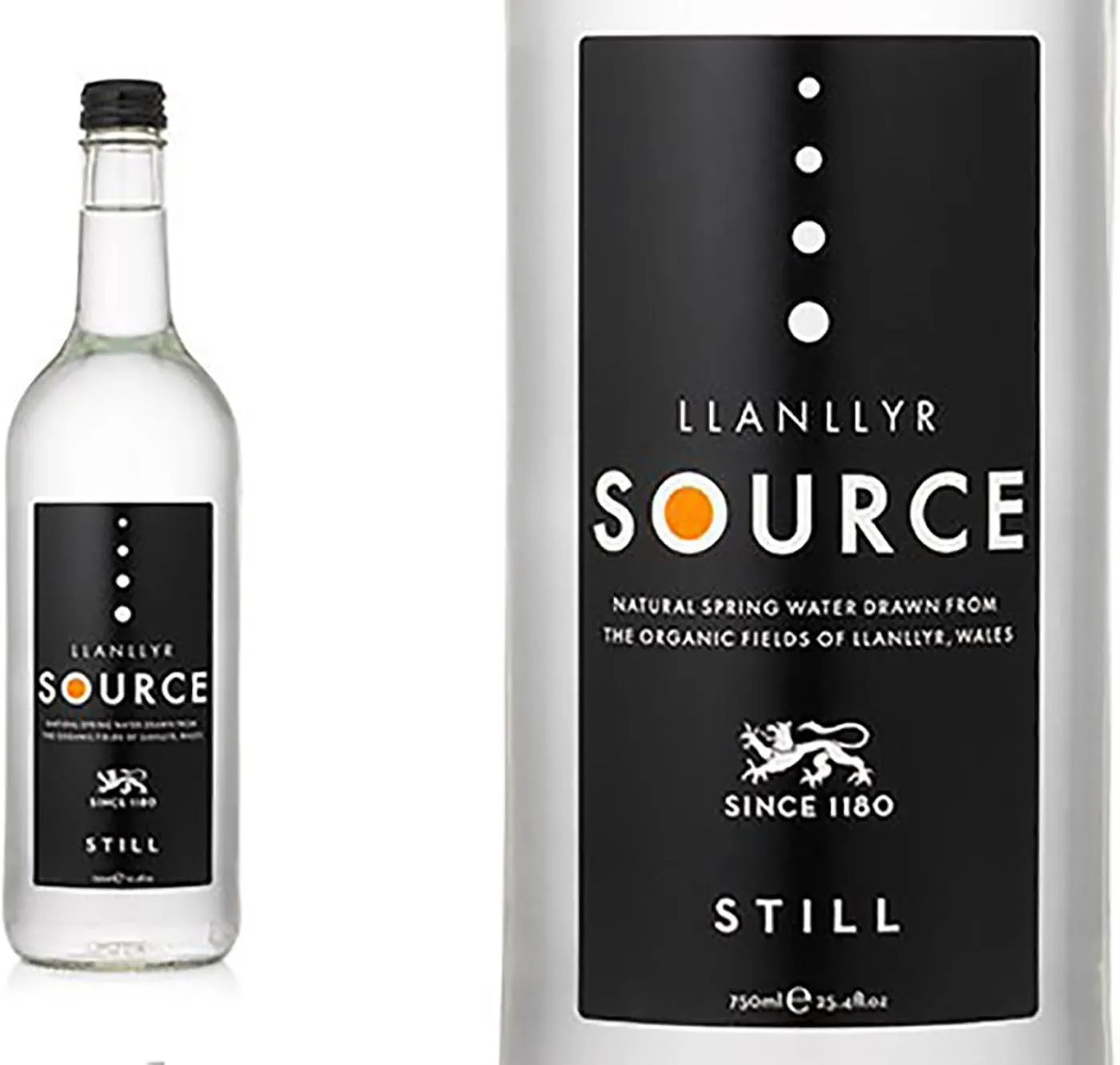 Llanllyr Source (Still) Natural Spring Water, 25.4 fl oz (12 Glass Bottles)