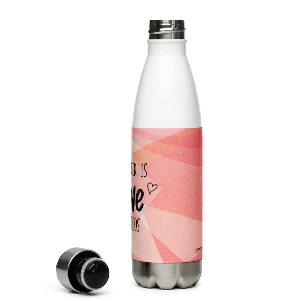 Love and Tacos Stainless Steel Water Bottle