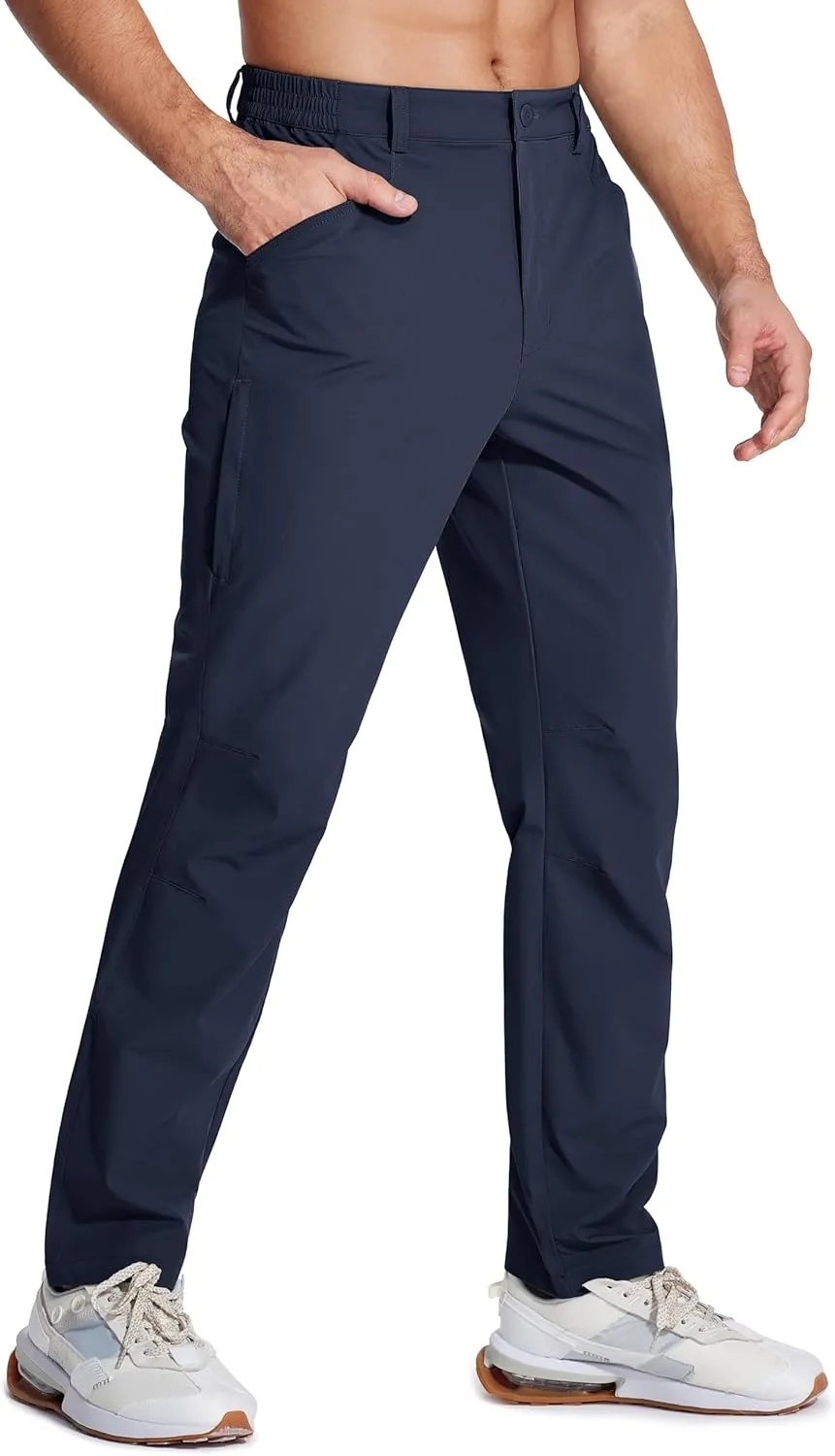 MAGCOMSEN Men's Lightweight Hiking Pants with 4 Pockets Water Resistant Quick Dry Fishing Travel Work Outddoor Pants