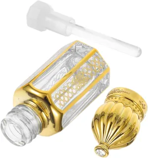 MAGICLULU Bottled Syrup Empty Bottles Liquid Scent Mini Travel Bottle Refillable Clear Dropper Sprayers Dispense Bottles Leak Oil Sprayer Diffuse Golden Glass