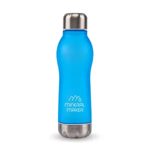 Magnesium Upgrade Alkaline Ion Mineral Water Bottle- 99.9% Pure Natural pH Water BPA Free Tritan Tumbler Coffee Sport Travel Office Outdoor Activities 500ml/16.90Oz (AQUA)
