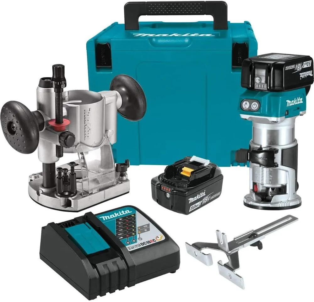 Makita XTR01T7 18V LXT Lithium-Ion Brushless Cordless Compact Router Kit