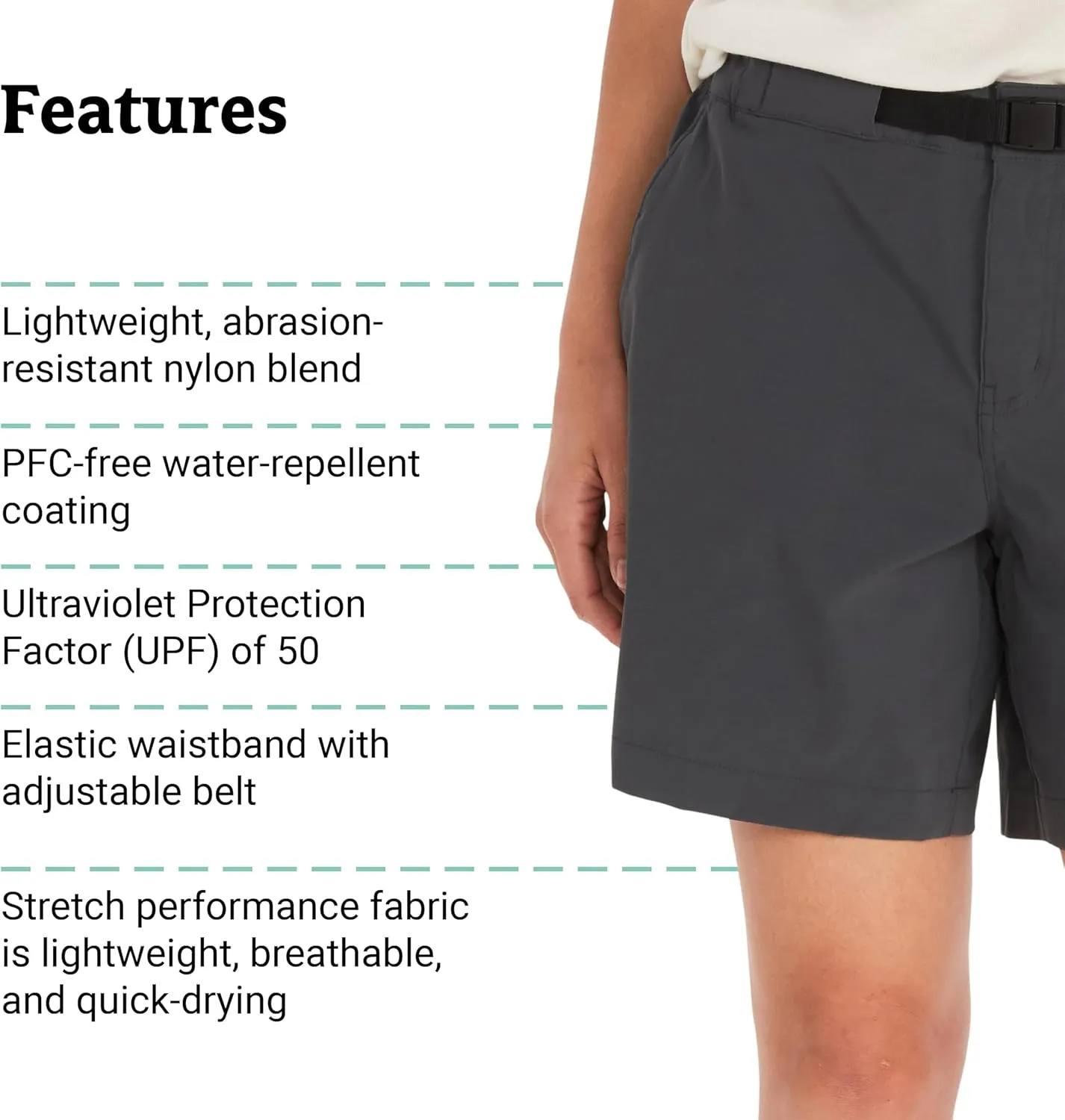 MARMOT Women's Kodachrome 7" Shorts - Lightweight, Breathable, Water-Repellant Quick-Drying Stretch with UPF Protection