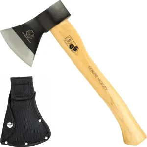 Mastiff Gears® Wooden Handle Hatchet,Camping Axe, Wood Splitting Axe for Camping, Bush Craft, Hunting, Survival Enthusiast