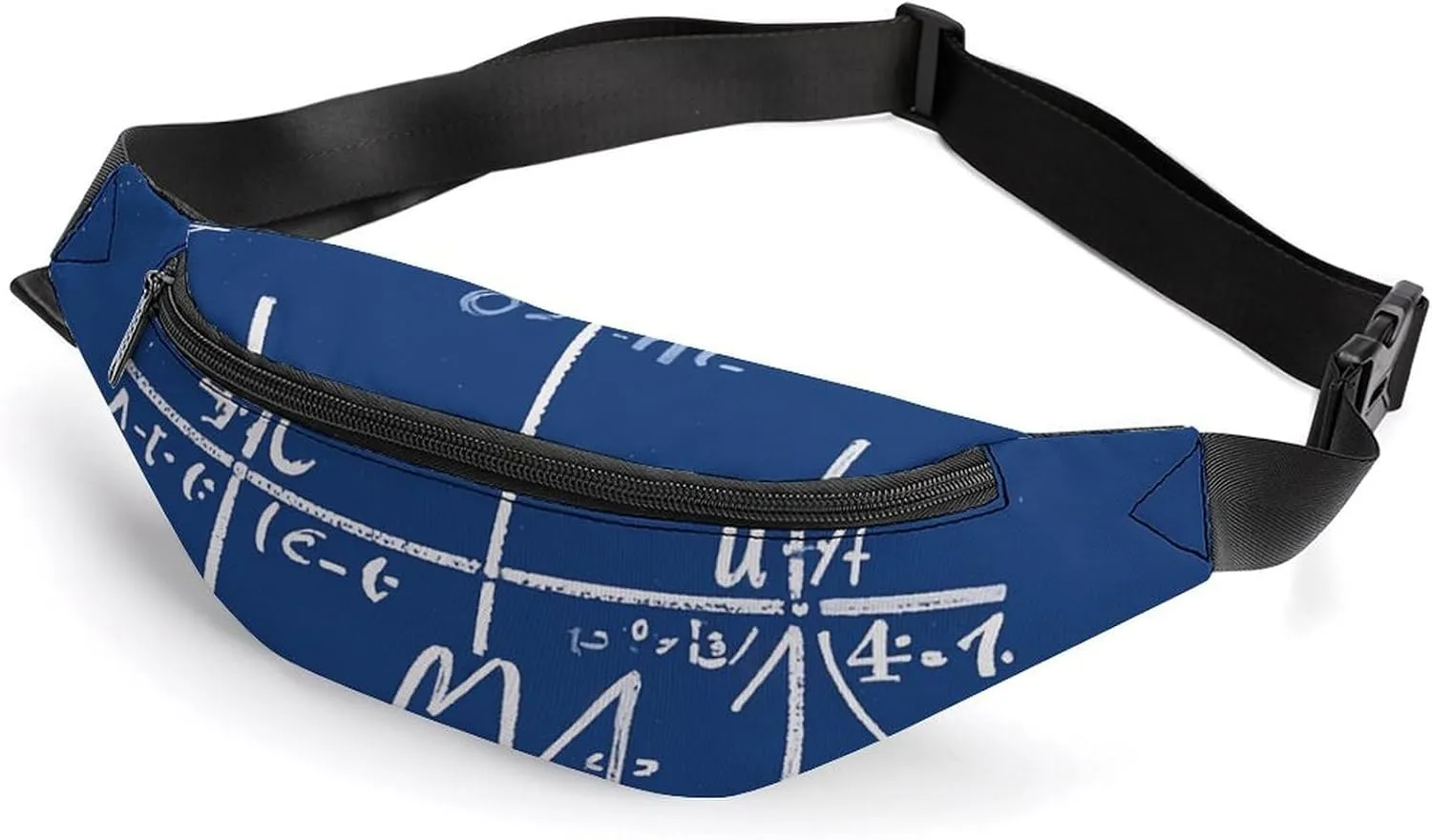Math Formula Belt Bag with Adjustable Strap, Lightweight Travel Crossbody Bags, Hands-Free Mini Fanny Packs in Running Gym
