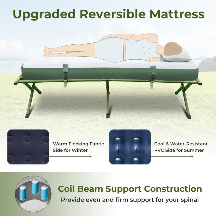 Mattress Folding 1-Person Camping Sunshade Tent Durable Free worldwide shipping and with Air