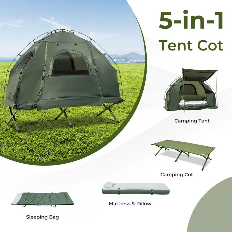 Mattress Folding 1-Person Camping Sunshade Tent Durable Free worldwide shipping and with Air