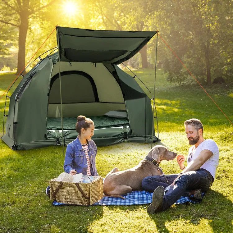 Mattress Folding 1-Person Camping Sunshade Tent Durable Free worldwide shipping and with Air