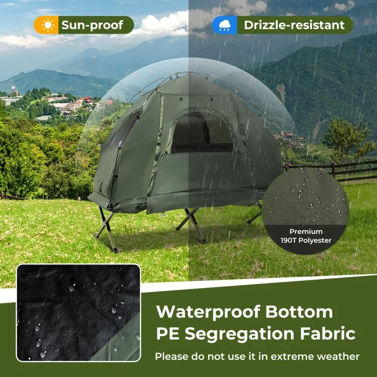Mattress Folding 1-Person Camping Sunshade Tent Durable Free worldwide shipping and with Air