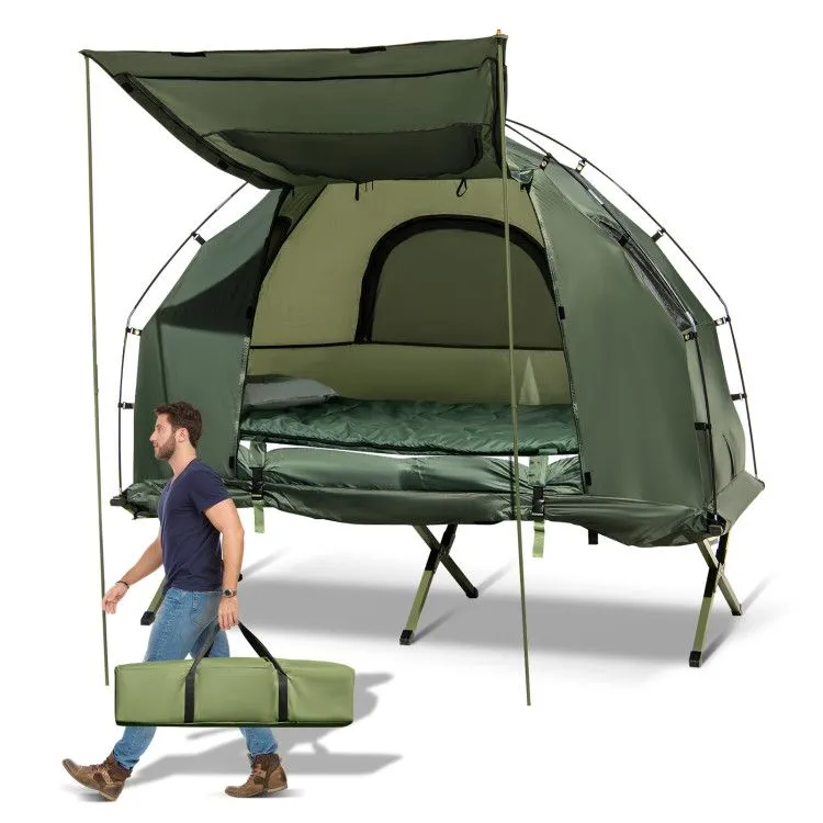 Mattress Folding 1-Person Camping Sunshade Tent Durable Free worldwide shipping and with Air
