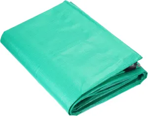 MECCANIXITY Heavy Extra Thick Tarp 5 x 6.6ft, Waterproof Multipurpose Outdoor Poly Tarp for Roof Camping Patio Pool Boat Car(Green)