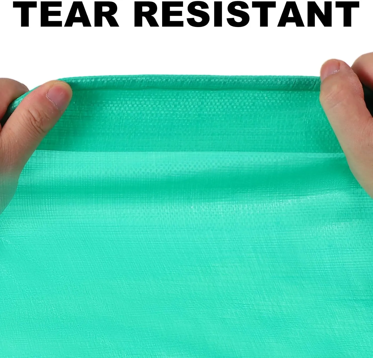 MECCANIXITY Heavy Extra Thick Tarp 5 x 6.6ft, Waterproof Multipurpose Outdoor Poly Tarp for Roof Camping Patio Pool Boat Car(Green)