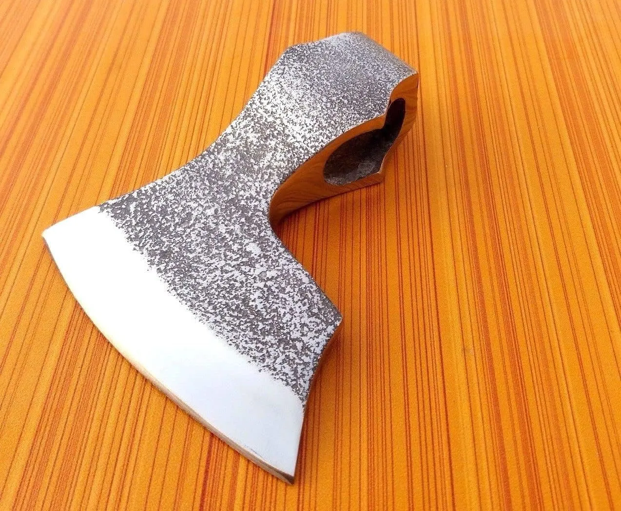 Medieval Huntsman Black Custom Hand Made HIGH Carbon Steel Tomahawk Viking Axe Head with Leather Sheath
