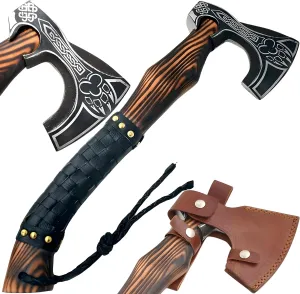 Medieval Warrior Custom Handforged Handmade Tomahawk Viking Hatchet | Camping | Hunting Axe