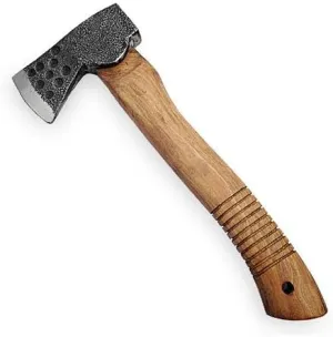 MedievalDepot Camping Hatchet - Compact, Forged Steel Axe with Wooden Handle for Outdoor Survival, Bushcraft, Backpacking