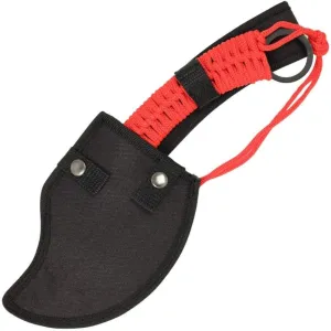 MedievalDepot Zed Skullsplitter Throwing Axe | Tactical Hatchet | Outdoor Survival Tool | Camping Axe | Ninja | Red