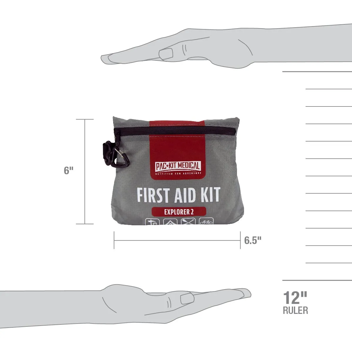 Medium Explorer Watertight First Aid Kit, 76 Pieces