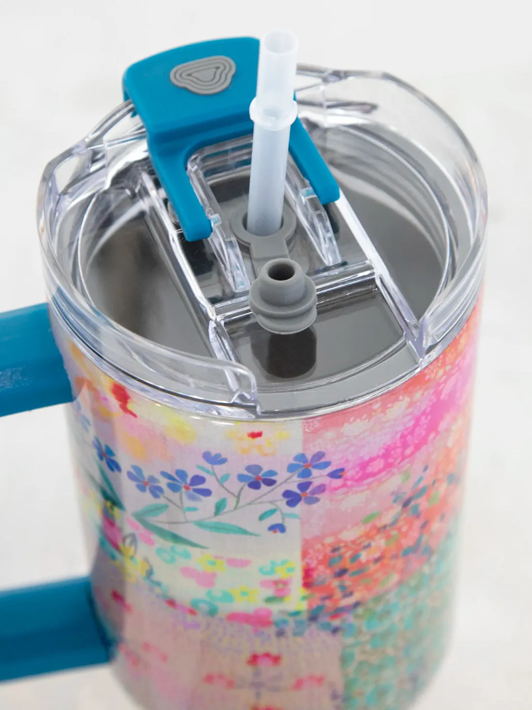 Mega 40oz Tumbler - Pink Watercolor Patchwork