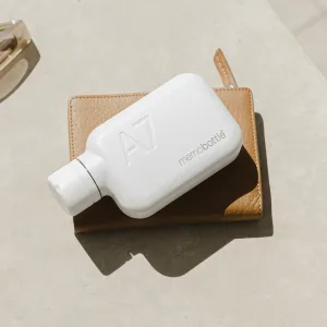 memobottle A7 Refined WHITE | 8 oz / 250 ml | Stainless Steel Water Bottle for Modern Living, Gym & On-The-Go