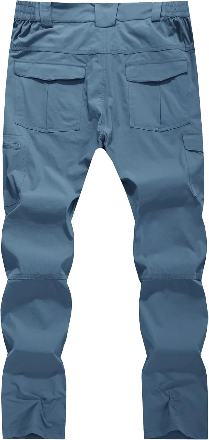 Men's Cargo Hiking Pants Lightweight Water Resistant Quick Dry Outdoor Fishing Travel Climbing Work Pants