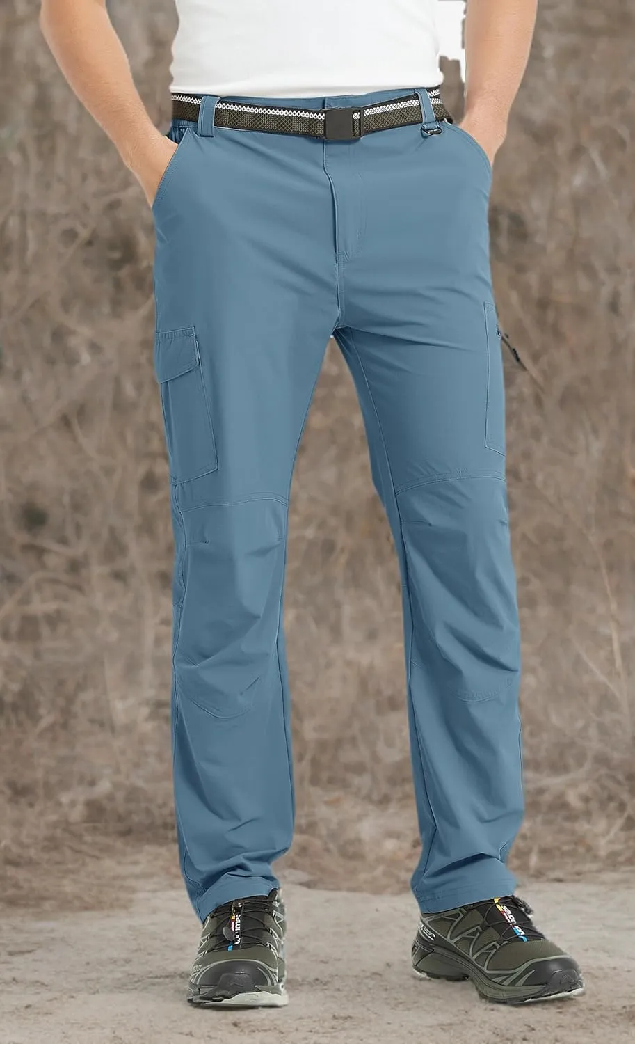 Men's Cargo Hiking Pants Lightweight Water Resistant Quick Dry Outdoor Fishing Travel Climbing Work Pants