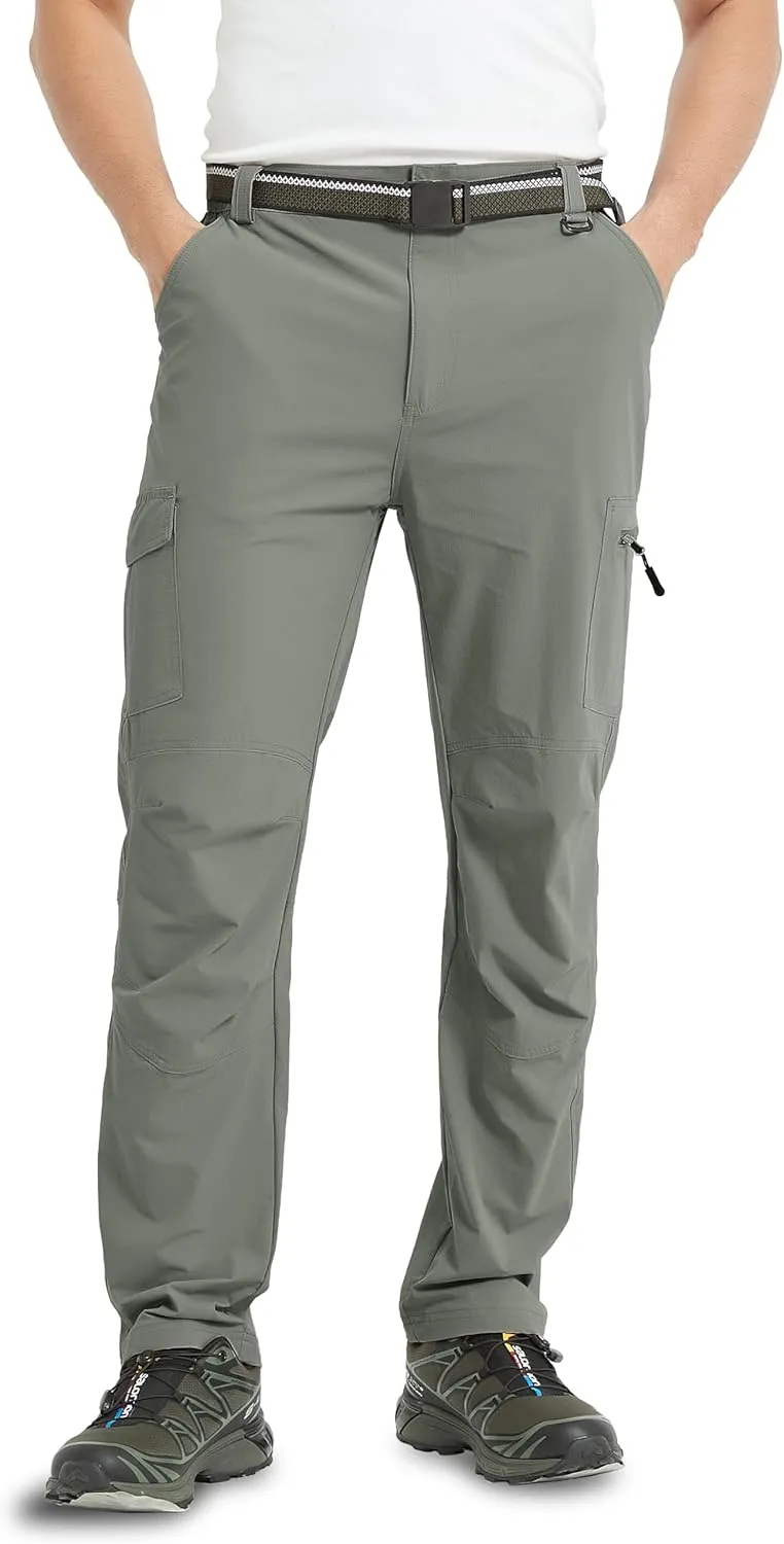Men's Cargo Hiking Pants Lightweight Water Resistant Quick Dry Outdoor Fishing Travel Climbing Work Pants