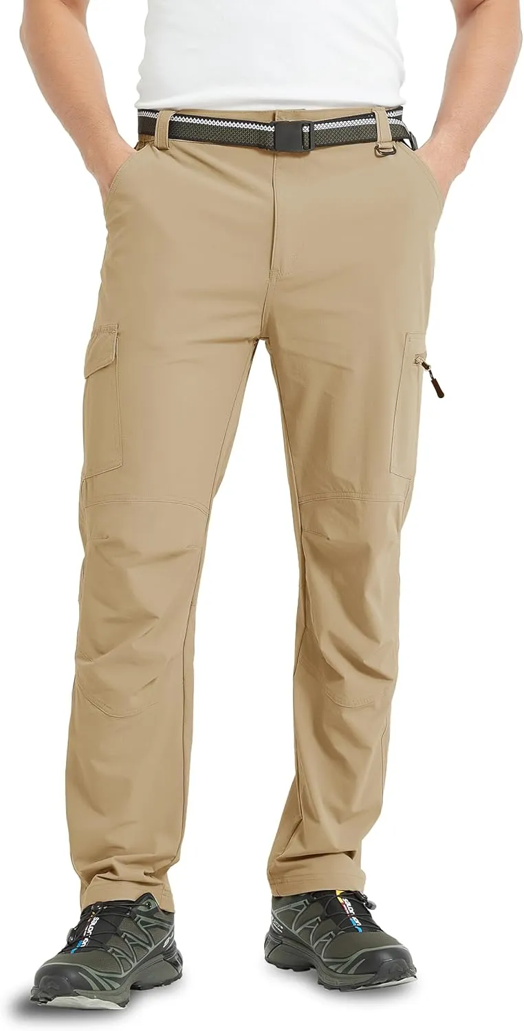 Men's Cargo Hiking Pants Lightweight Water Resistant Quick Dry Outdoor Fishing Travel Climbing Work Pants