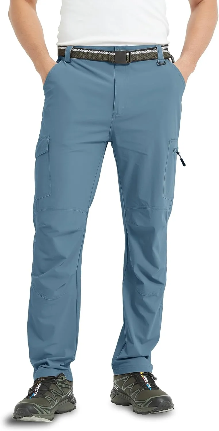 Men's Cargo Hiking Pants Lightweight Water Resistant Quick Dry Outdoor Fishing Travel Climbing Work Pants
