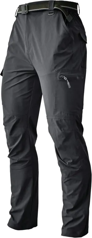 Men's Cargo Hiking Pants Lightweight Water Resistant Quick Dry Outdoor Fishing Travel Climbing Work Pants