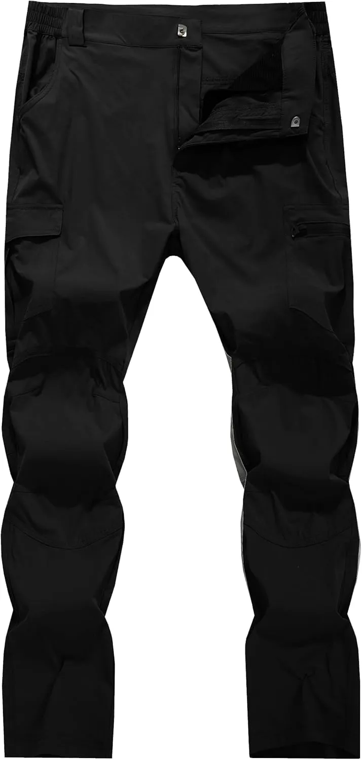 Men's Cargo Hiking Pants Lightweight Water Resistant Quick Dry Outdoor Fishing Travel Climbing Work Pants