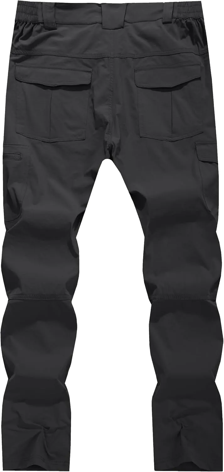 Men's Cargo Hiking Pants Lightweight Water Resistant Quick Dry Outdoor Fishing Travel Climbing Work Pants
