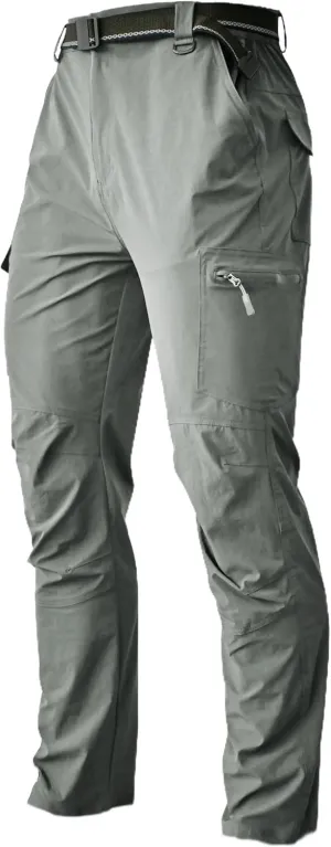Men's Cargo Hiking Pants Lightweight Water Resistant Quick Dry Outdoor Fishing Travel Climbing Work Pants