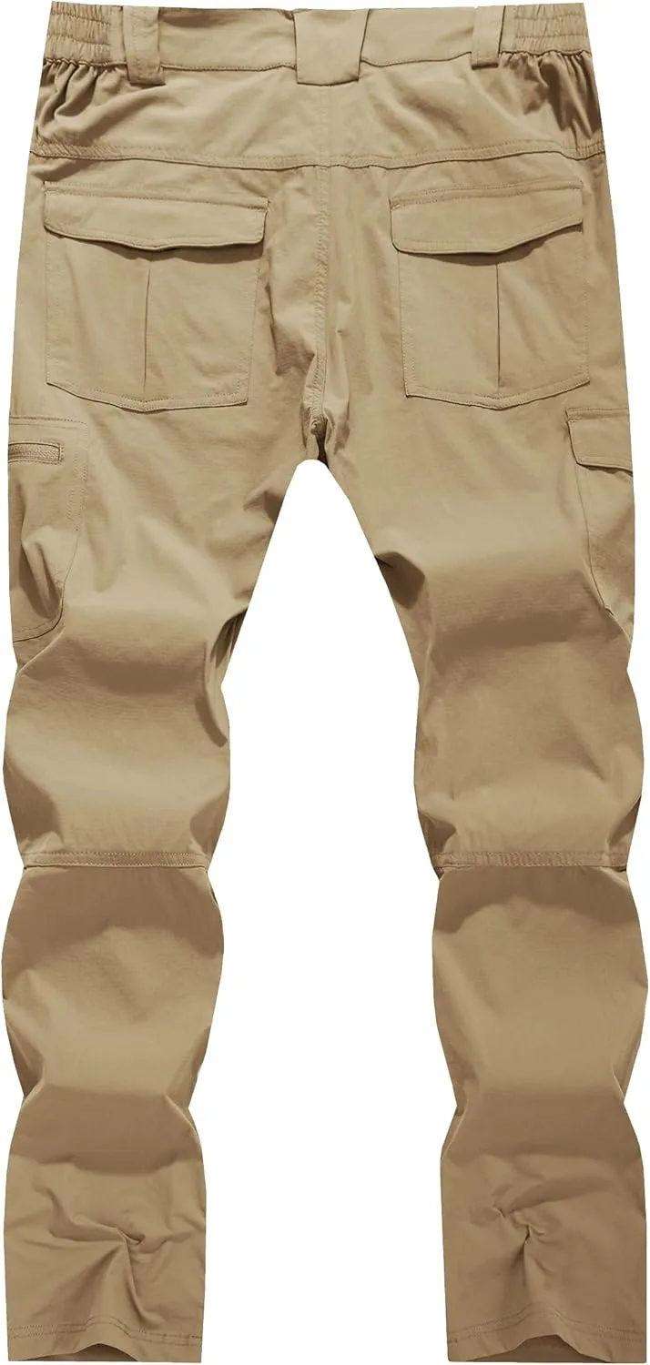 Men's Cargo Hiking Pants Lightweight Water Resistant Quick Dry Outdoor Fishing Travel Climbing Work Pants