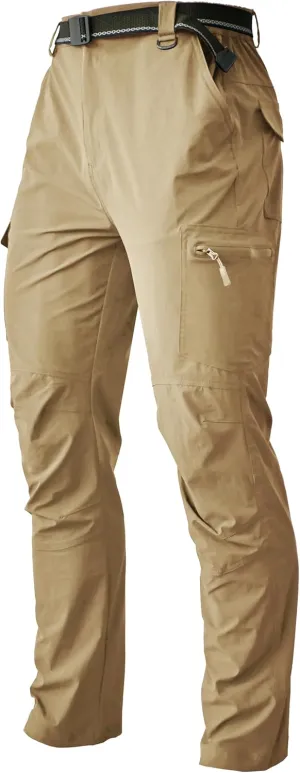 Men's Cargo Hiking Pants Lightweight Water Resistant Quick Dry Outdoor Fishing Travel Climbing Work Pants