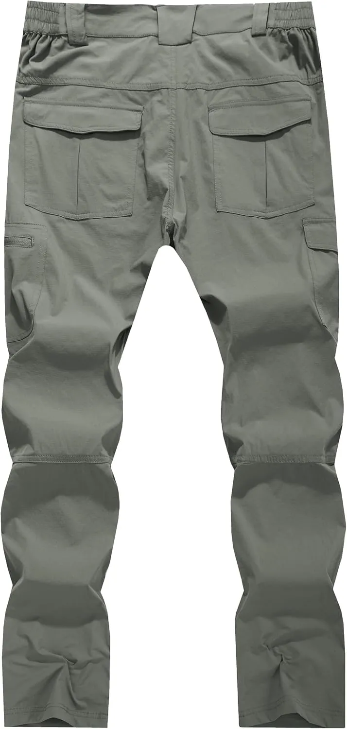 Men's Cargo Hiking Pants Lightweight Water Resistant Quick Dry Outdoor Fishing Travel Climbing Work Pants