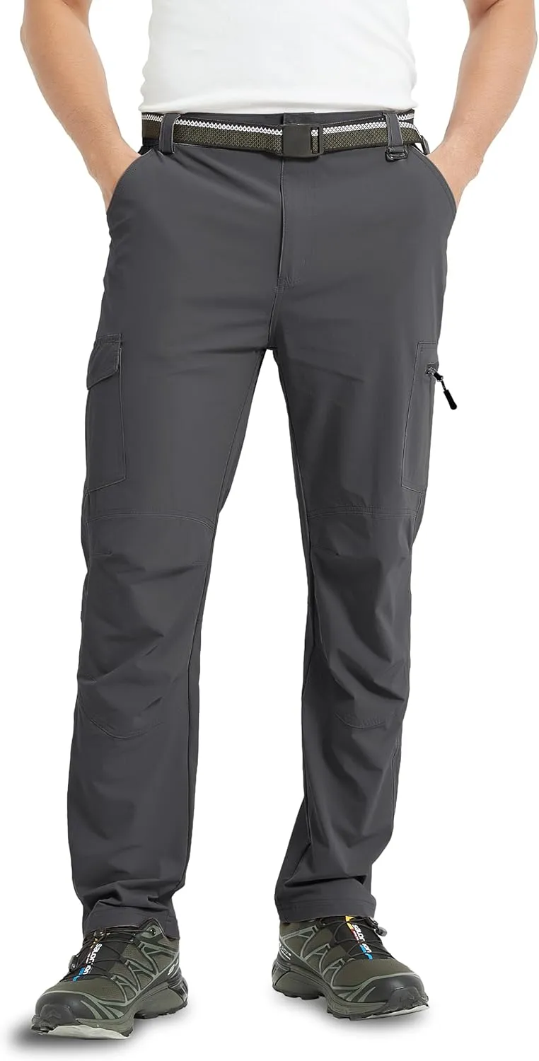 Men's Cargo Hiking Pants Lightweight Water Resistant Quick Dry Outdoor Fishing Travel Climbing Work Pants