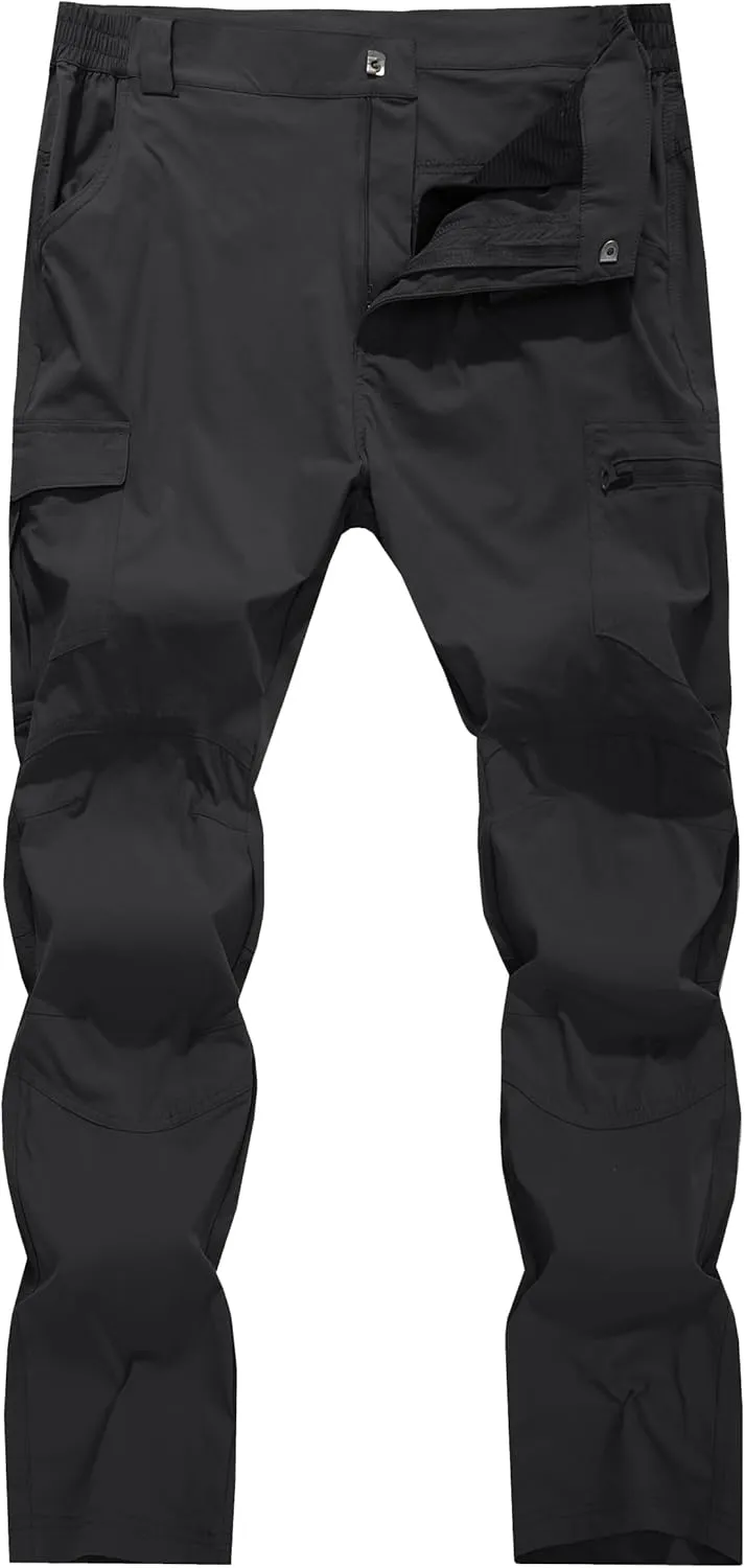Men's Cargo Hiking Pants Lightweight Water Resistant Quick Dry Outdoor Fishing Travel Climbing Work Pants
