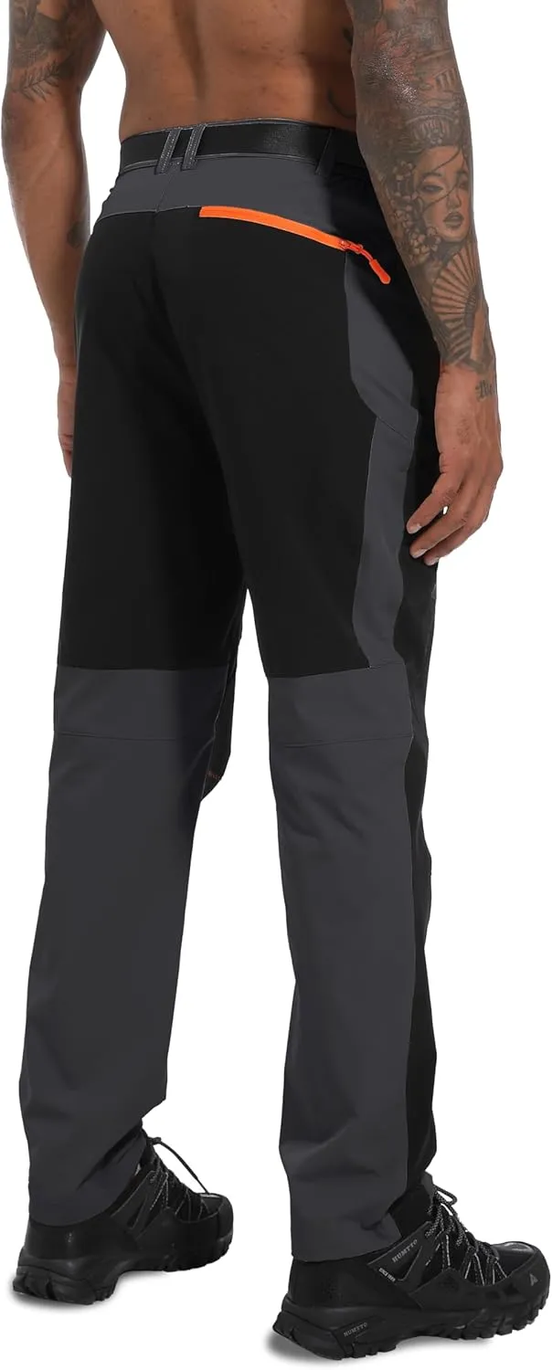Men's Hiking Cargo Pants Outdoor Water Resistant Lightweight Quick-Dry Athletic Apparel, namely, Pants