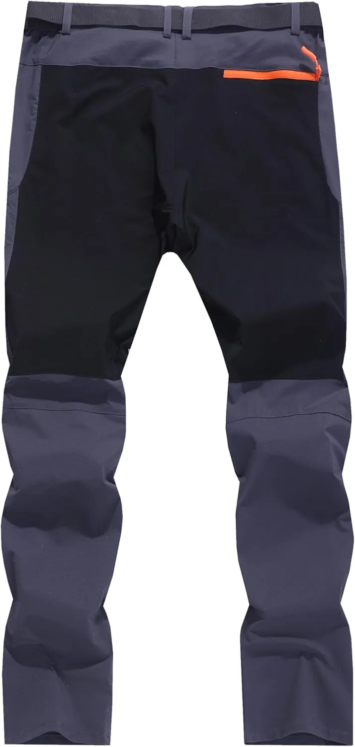 Men's Hiking Cargo Pants Outdoor Water Resistant Lightweight Quick-Dry Athletic Apparel, namely, Pants