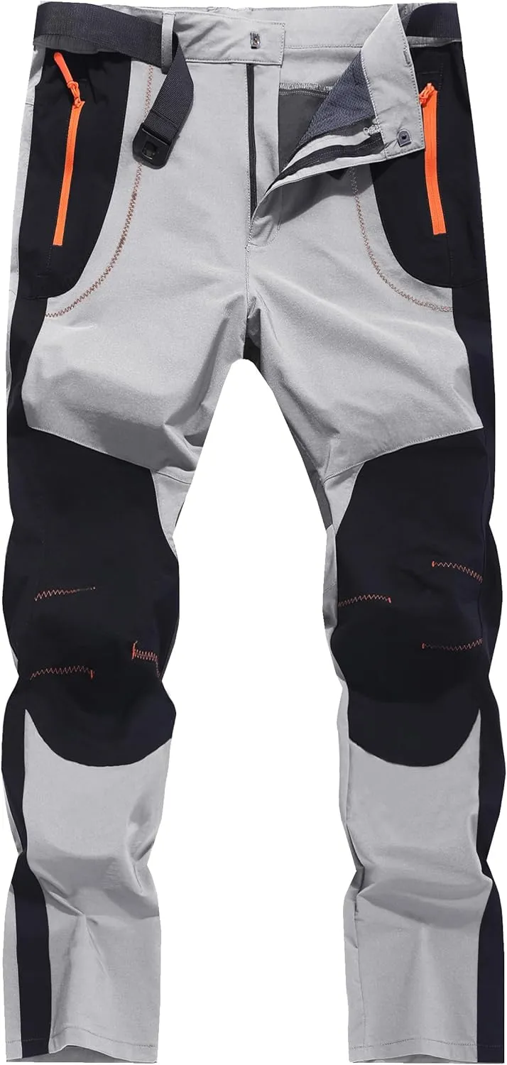 Men's Hiking Cargo Pants Outdoor Water Resistant Lightweight Quick-Dry Athletic Apparel, namely, Pants
