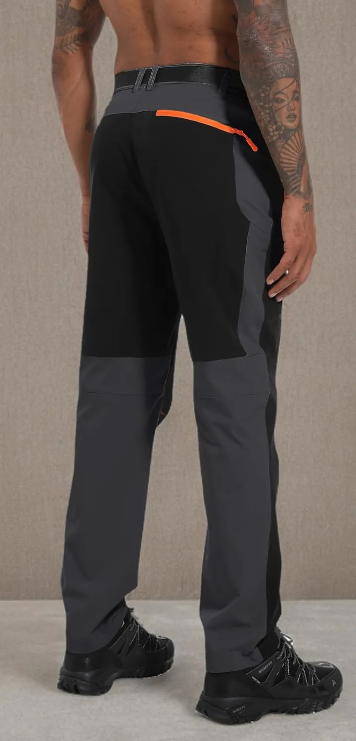 Men's Hiking Cargo Pants Outdoor Water Resistant Lightweight Quick-Dry Athletic Apparel, namely, Pants