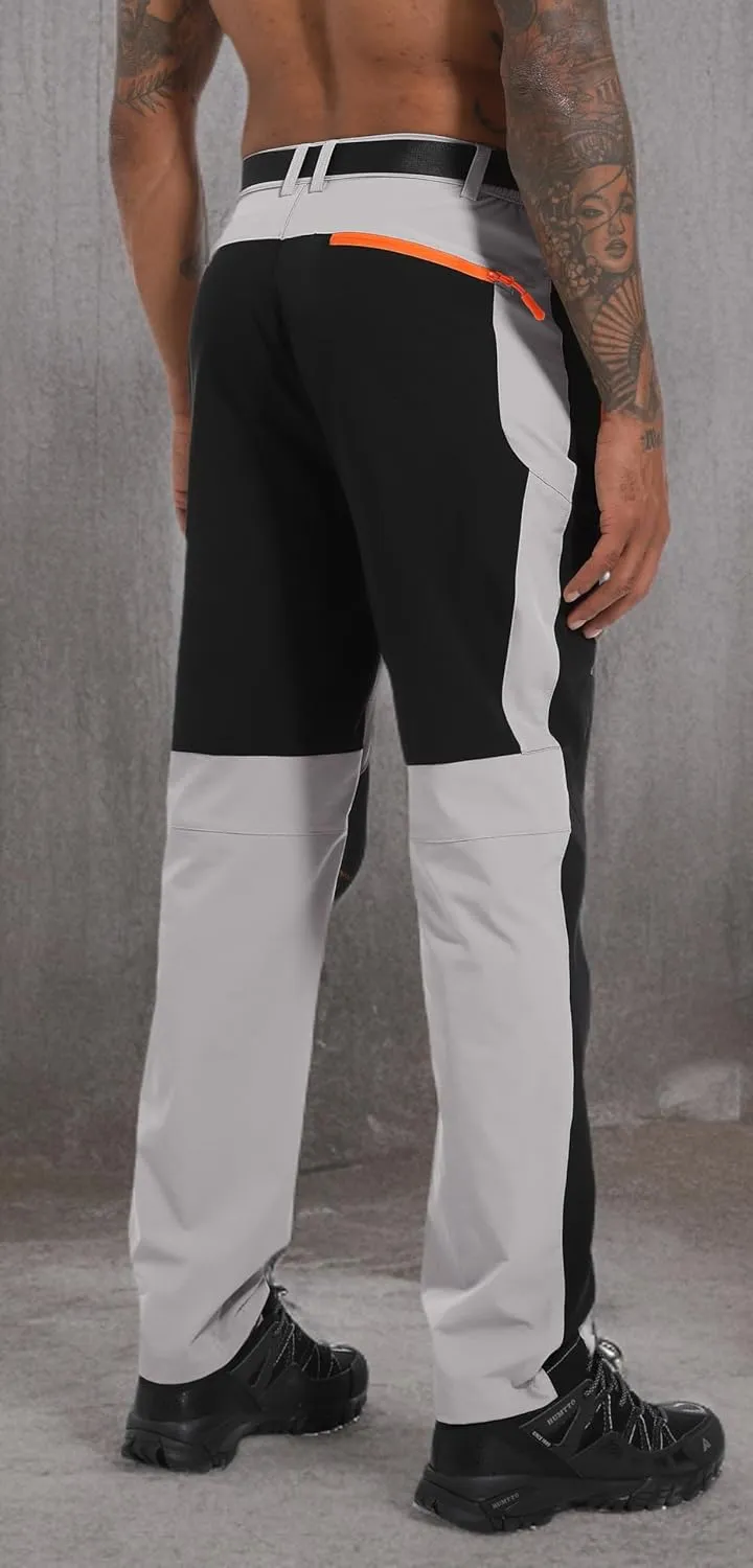 Men's Hiking Cargo Pants Outdoor Water Resistant Lightweight Quick-Dry Athletic Apparel, namely, Pants