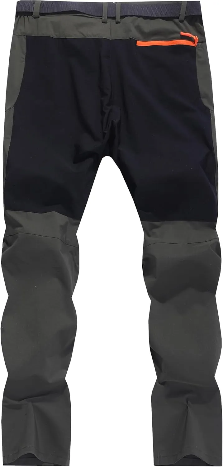 Men's Hiking Cargo Pants Outdoor Water Resistant Lightweight Quick-Dry Athletic Apparel, namely, Pants