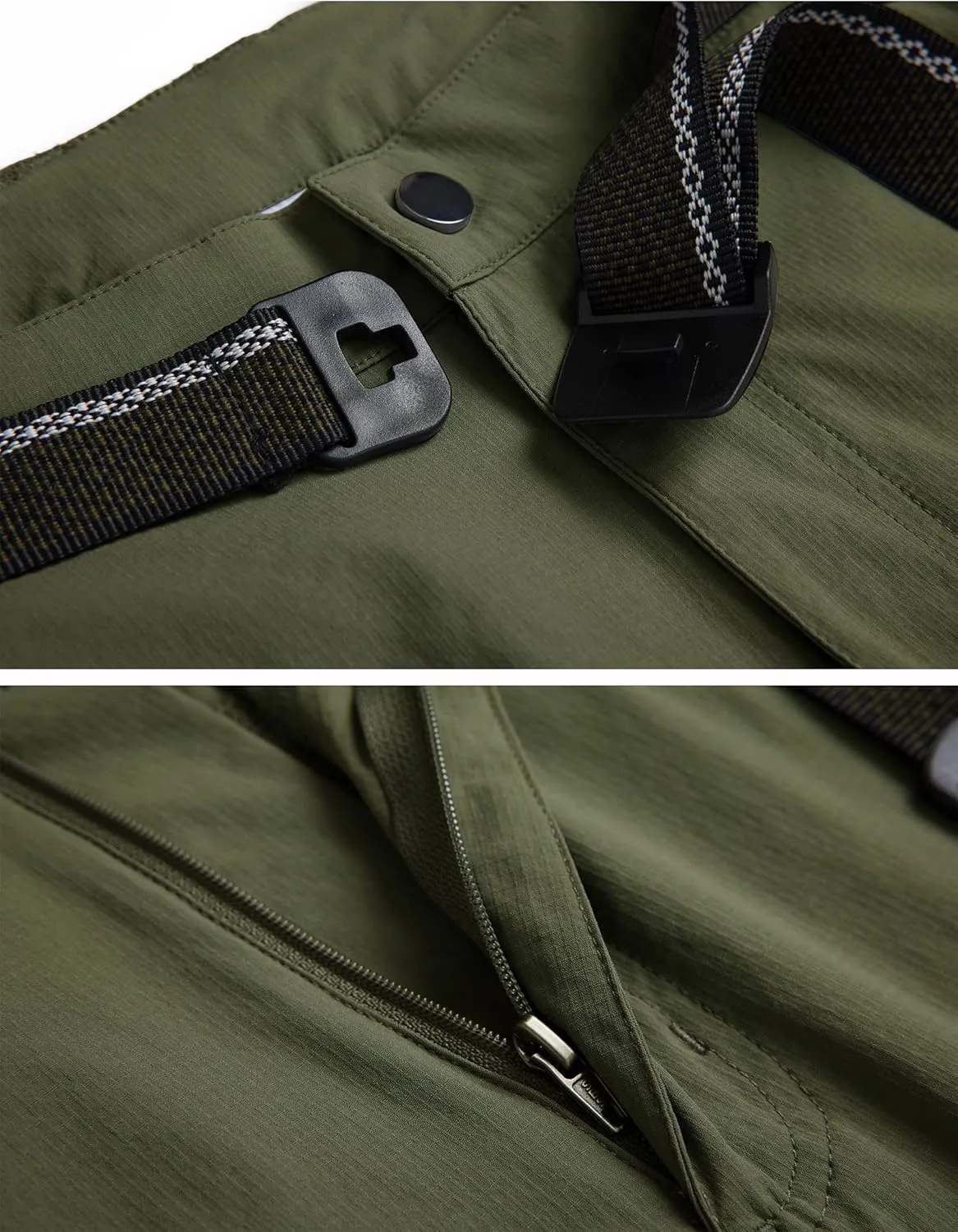 Men's Hiking Cargo Pants Quick-Dry Outdoor Water Resistant Lightweight Mountain Breathable Zipper Pocket Work Pants