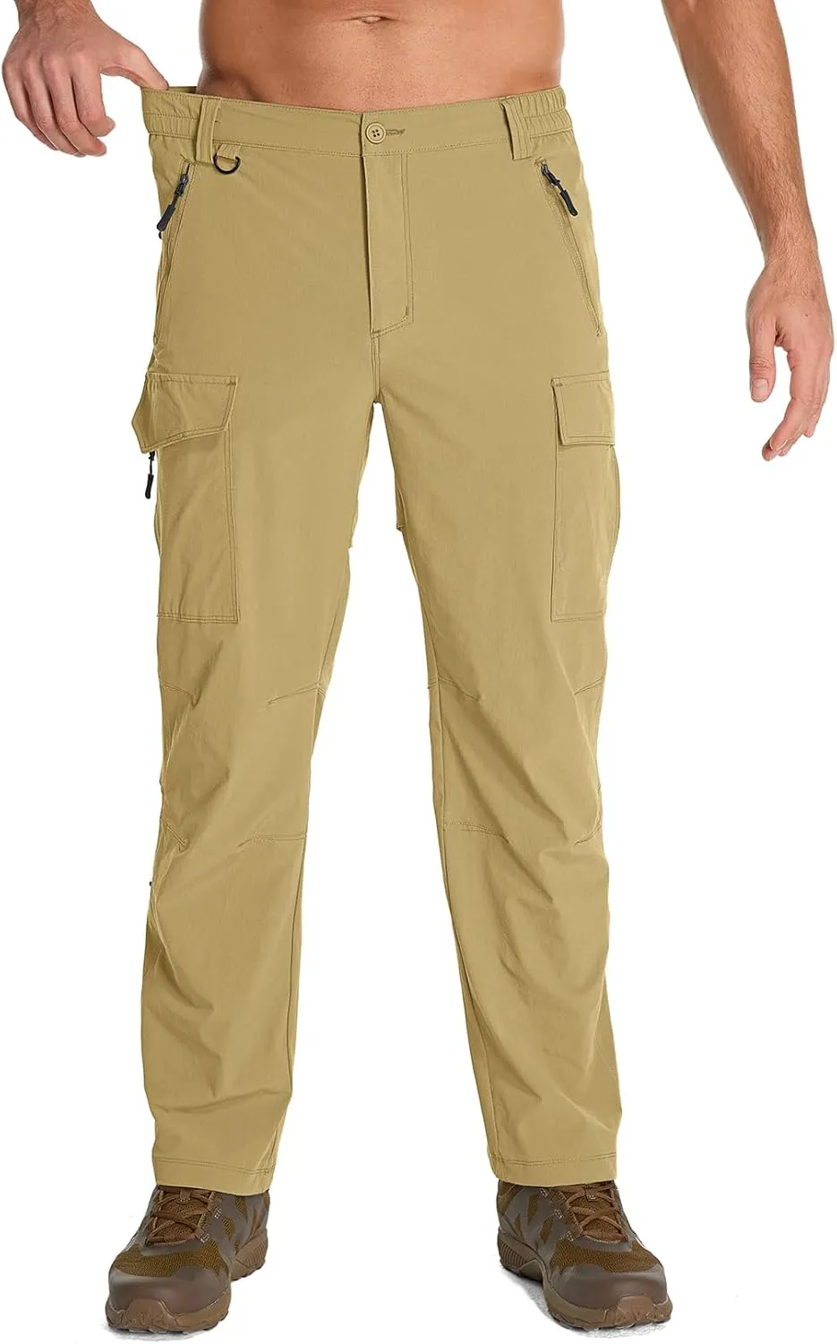 Mens Hiking Pants Convertible Lightweight Quick Dry Fishing Safari Camping Travel boy Scout Pants