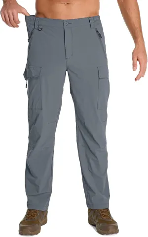 Mens Hiking Pants Convertible Lightweight Quick Dry Fishing Safari Camping Travel boy Scout Pants