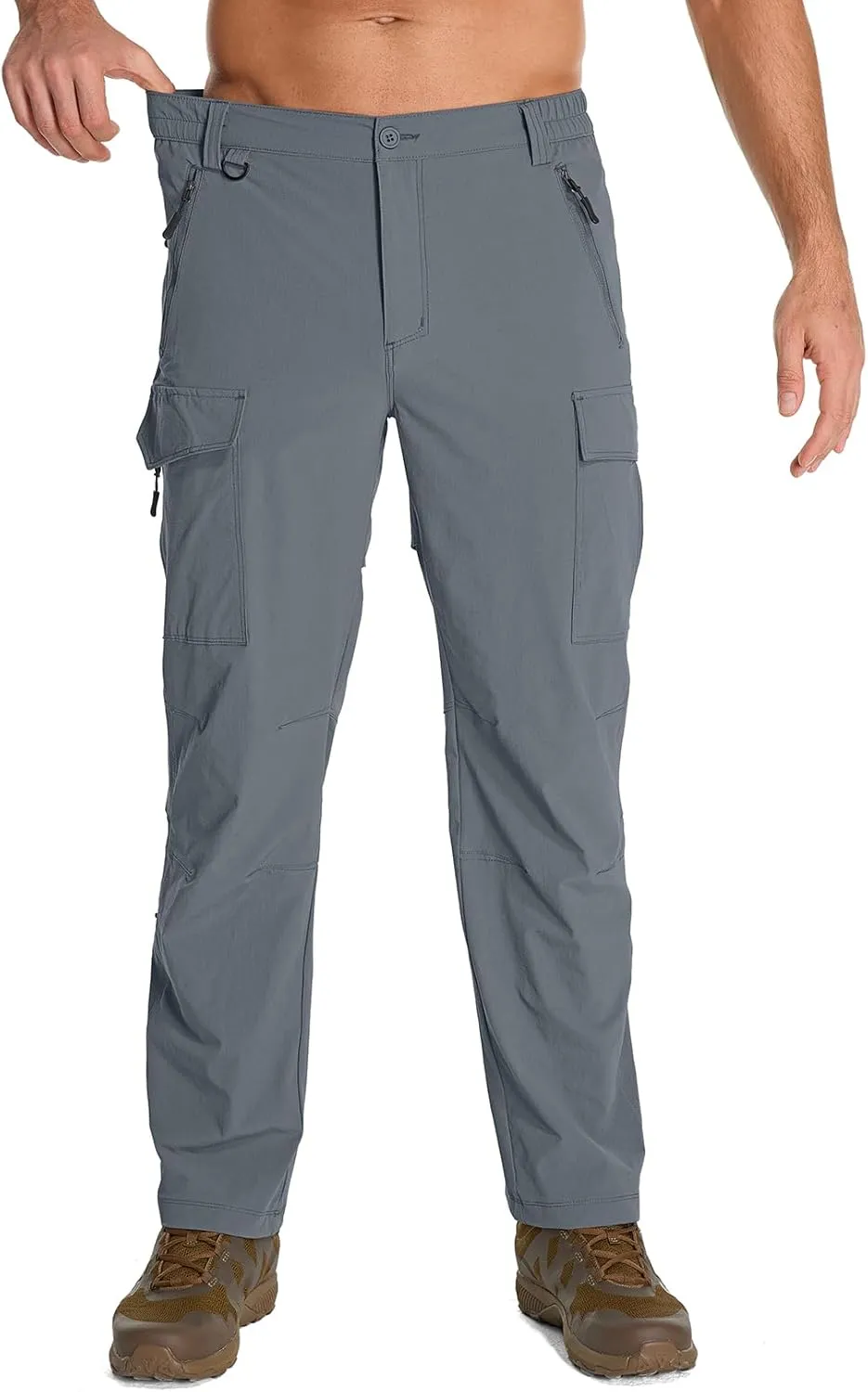 Mens Hiking Pants Convertible Lightweight Quick Dry Fishing Safari Camping Travel boy Scout Pants