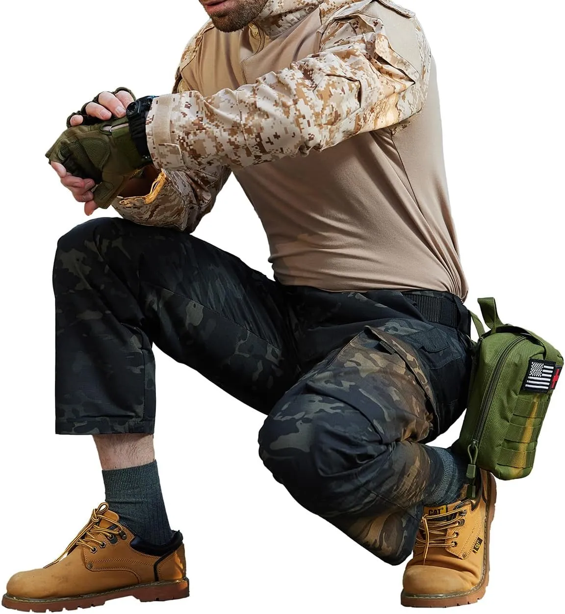 Men's Hiking Tactical Pants Lightweight Work Cargo Pants Waterproof Outdoor Trousers Pants for Men