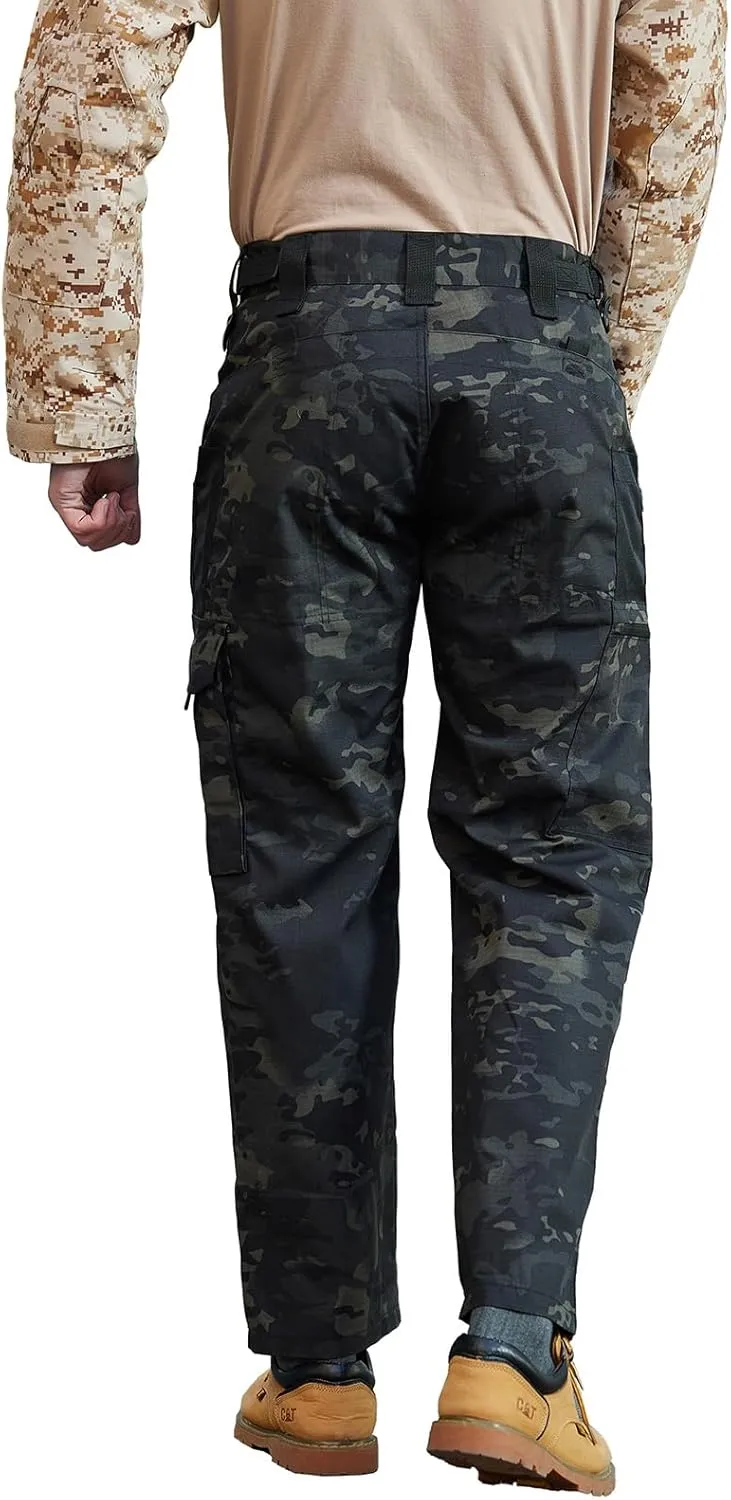 Men's Hiking Tactical Pants Lightweight Work Cargo Pants Waterproof Outdoor Trousers Pants for Men